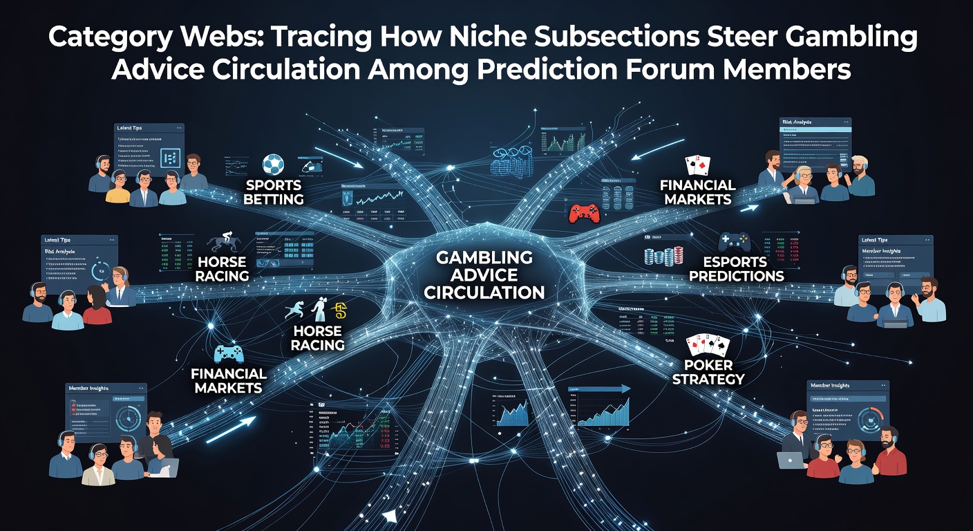 Diagram showing interconnected niche categories within a prediction forum structure