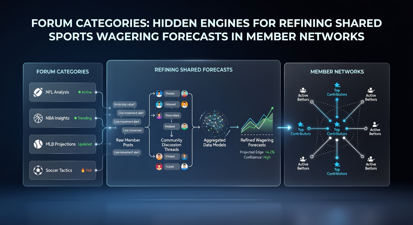 Members collaborating in specialized forum categories to refine sports wagering predictions