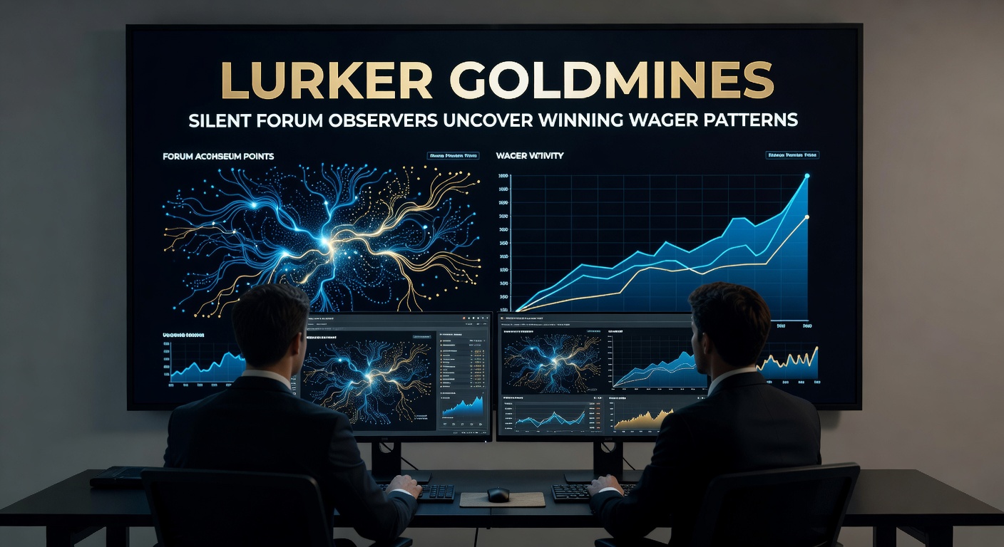 A dimly lit computer screen displaying a bustling betting forum thread with anonymous users debating race outcomes, highlighting unread posts and observer icons
