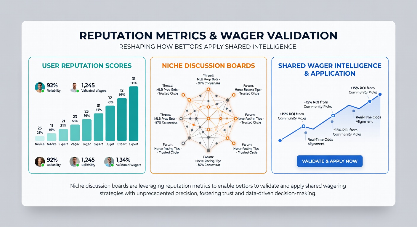 Community members discussing and applying validated wagering forecasts from high-reputation tipsters