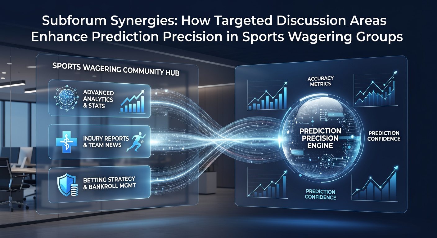 Illustration of users engaging in specialized subforum discussions on sports betting platforms